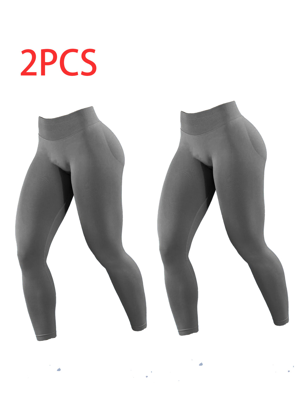 2pack Solid-color Yoga Exercise Leggings