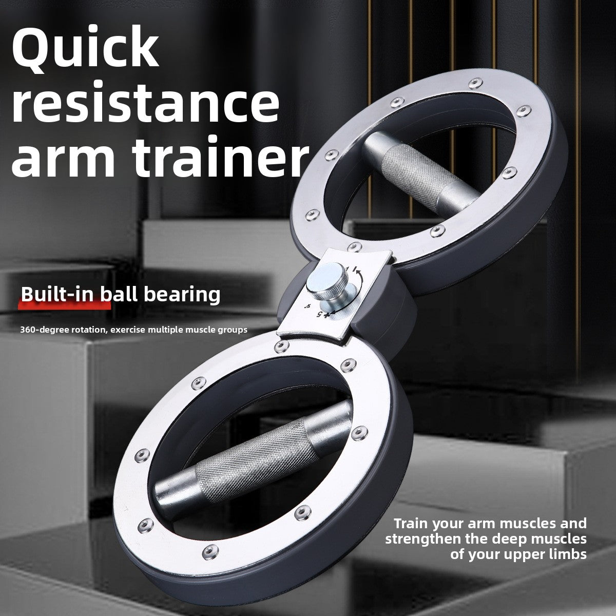 Adjustable Resistance Arm Exerciser for Home Fitness